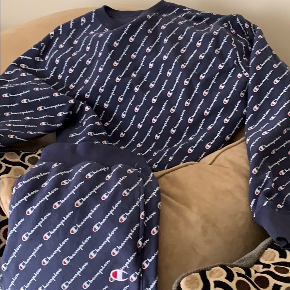 Champion cropped sweatsuit